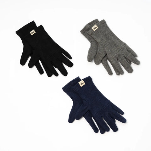 3 Pack Bundle - Unisex Alpaca Wool Gloves: 300 Lightweight