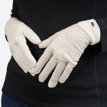 Unisex Alpaca Wool Glove Liners: 160 Ultralight color undyed