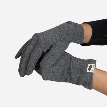 Unisex Alpaca Wool Gloves: 300 Lightweight color gray