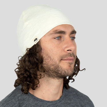 Alpaca Wool Beanie: 160 Ultralight color natural white