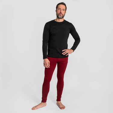 mens active leggings midweight color maroon