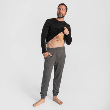 mens breathable sweatpants midweight color gray