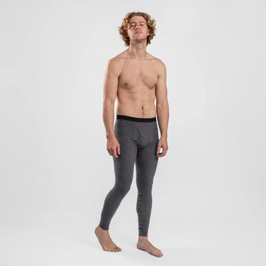 mens classic leggings with fly color gray
