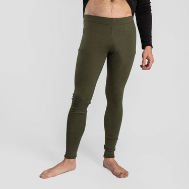 mens eco friendly leggings midweight color green