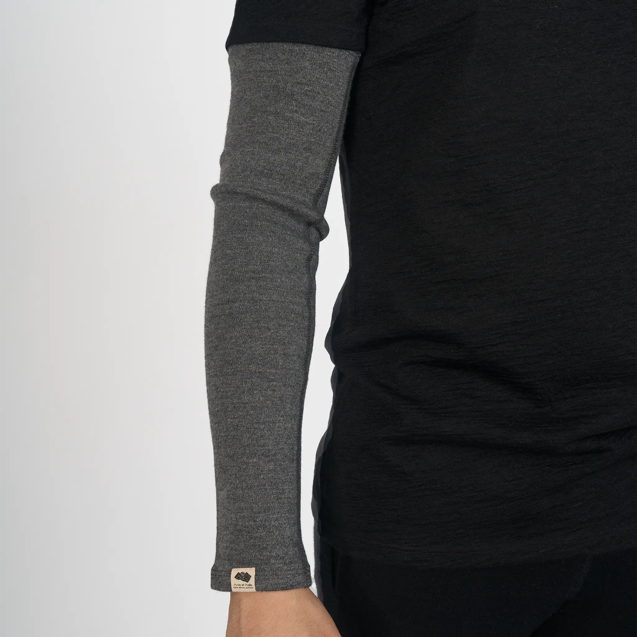 mens fast drying sleeve midweight color gray
