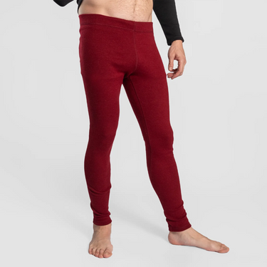 mens highly breathable leggings midweight color maroon