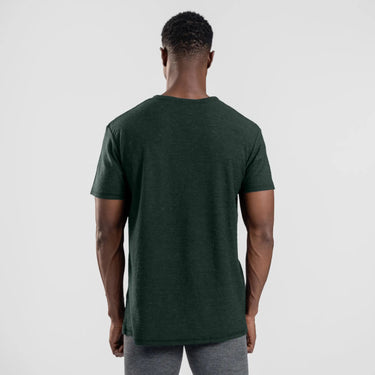 Men's Alpaca Wool T-Shirt: 160 Ultralight Crew Neck color dark teal