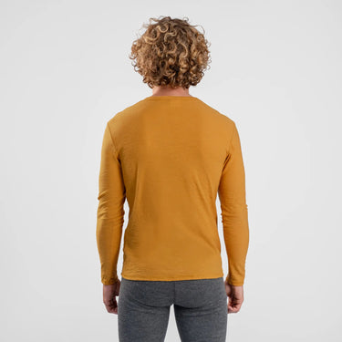 Men's Alpaca Wool Long Sleeve T-Shirt: 160 Ultralight color gold