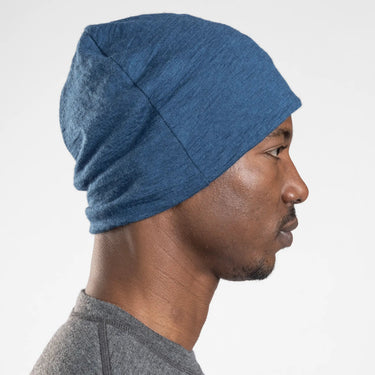 Alpaca Wool Beanie: 160 Ultralight color natural blue