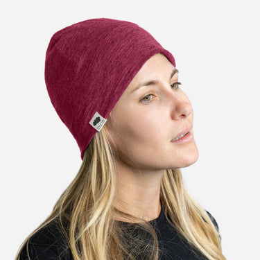 Alpaca Wool Beanie: 160 Ultralight color natural red