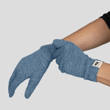 Unisex Alpaca Wool Gloves: 300 Lightweight color baby blue