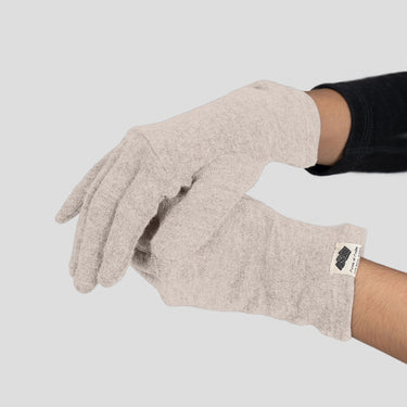 Unisex Alpaca Wool Gloves: 300 Lightweight color undyed