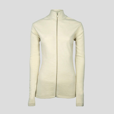 women sustainable alpaca wool jacket full zip midweight color Undyed