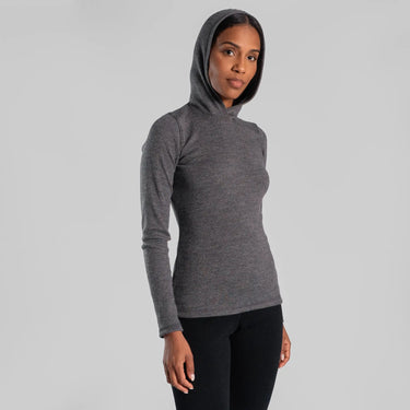 womens breathable pullover hoodie color gray