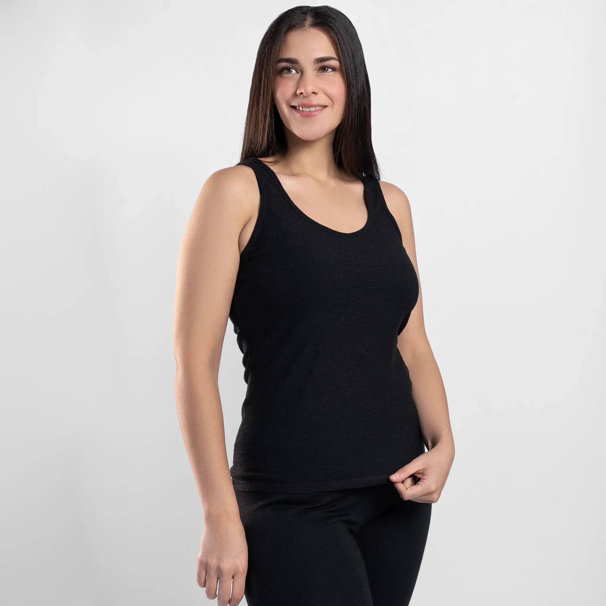 womens breathable tank top ultralight color black