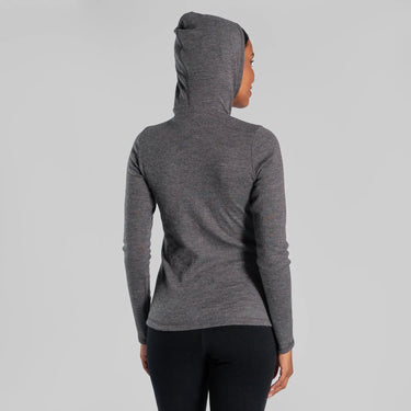 womens comfortable fit pullover hoodie color gray