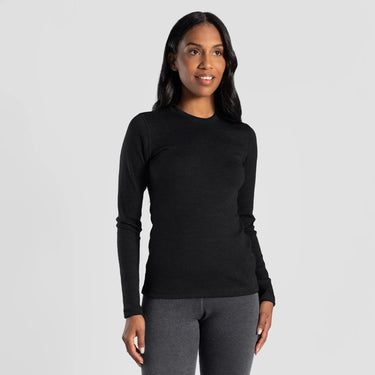 womens high performance sweater lightweight color black