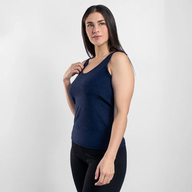 womens moisture wicking tank top ultralight color navy blue