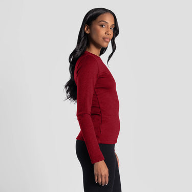 womens most sustainable sweater lightweight color maroon