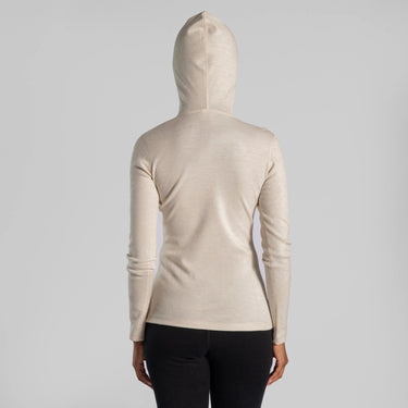 womens sustainable pullover hoodie color undyed