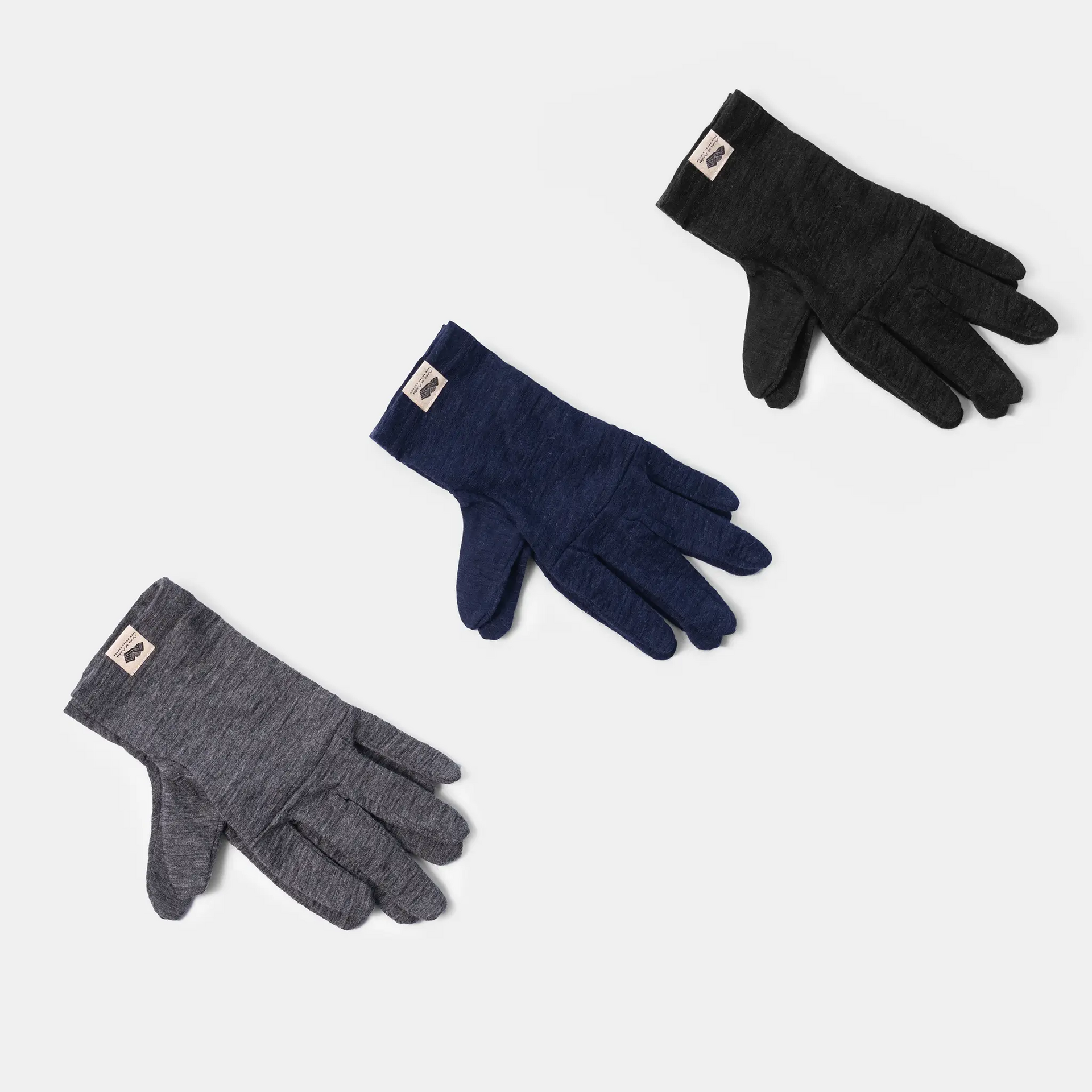 3 Pack Bundle Alpaca Wool Glove Liners 160 Ultralight