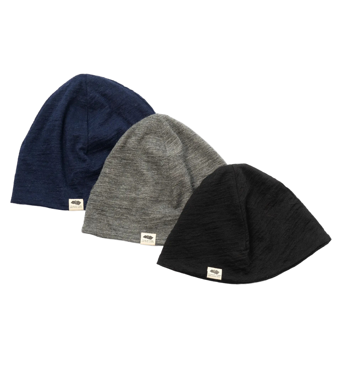 3 Pack Bundle - Alpaca Wool Beanie: 160 Ultralight
