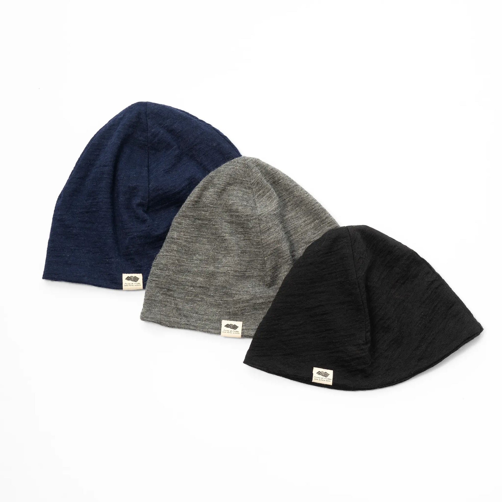 3 Pack Bundle Alpaca Wool Beanie 160 Ultralight