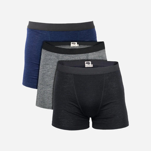 3 Pack Bundle - Men's Alpaca Wool Boxer Briefs: 160 Ultralight