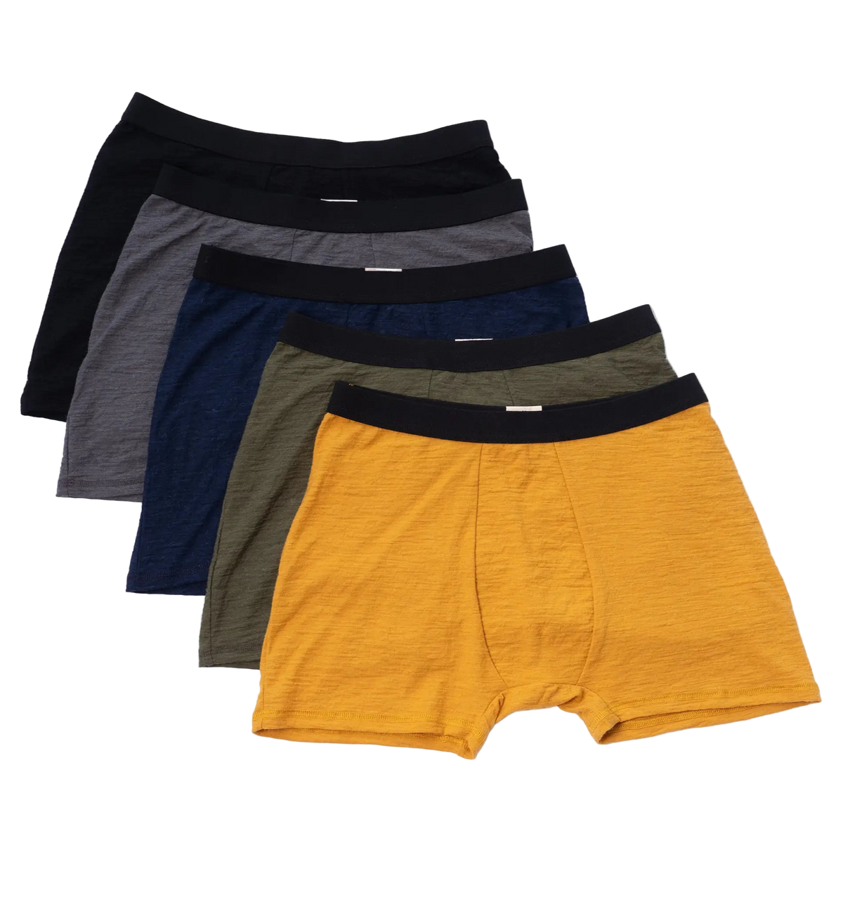 5 Pack Bundle - Men's Alpaca Wool Boxer Briefs: 160 Ultralight