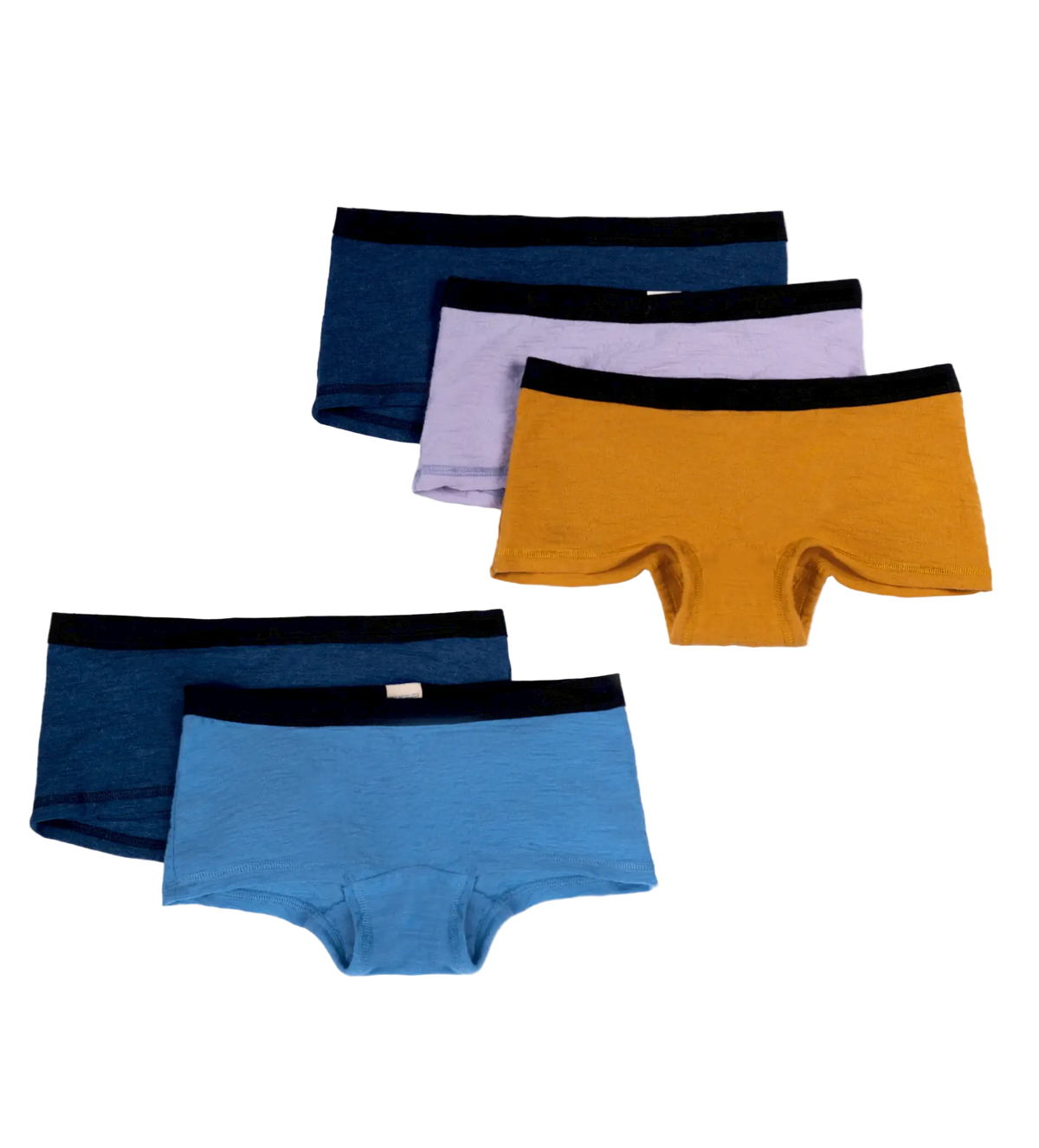 5 Pack Bundle - Women's Alpaca Wool Panties: 160 Ultralight