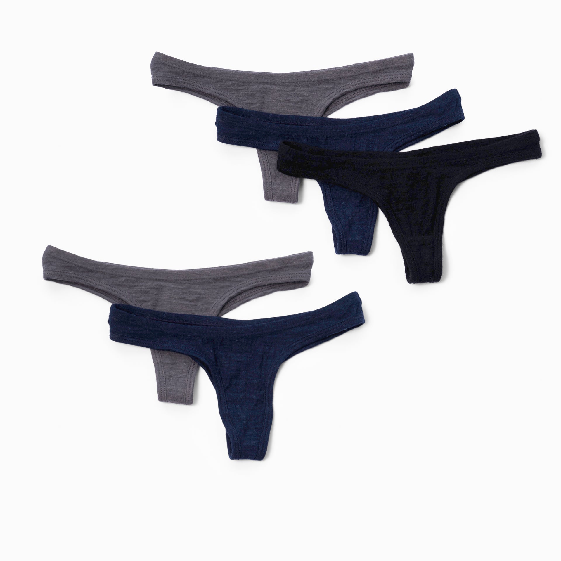 5 Pack Bundle Alpaca Wool Thong 160 Ultralight