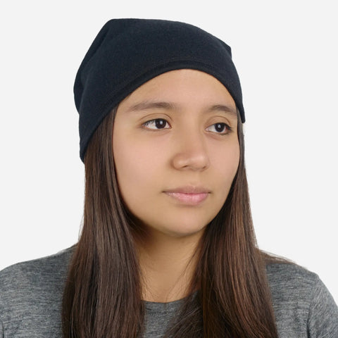 Alpaca Wool Folded Beanie Hat: 420 Midweight