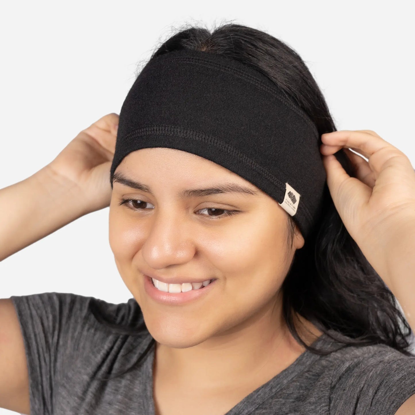 unisex headband comfortable fit color black