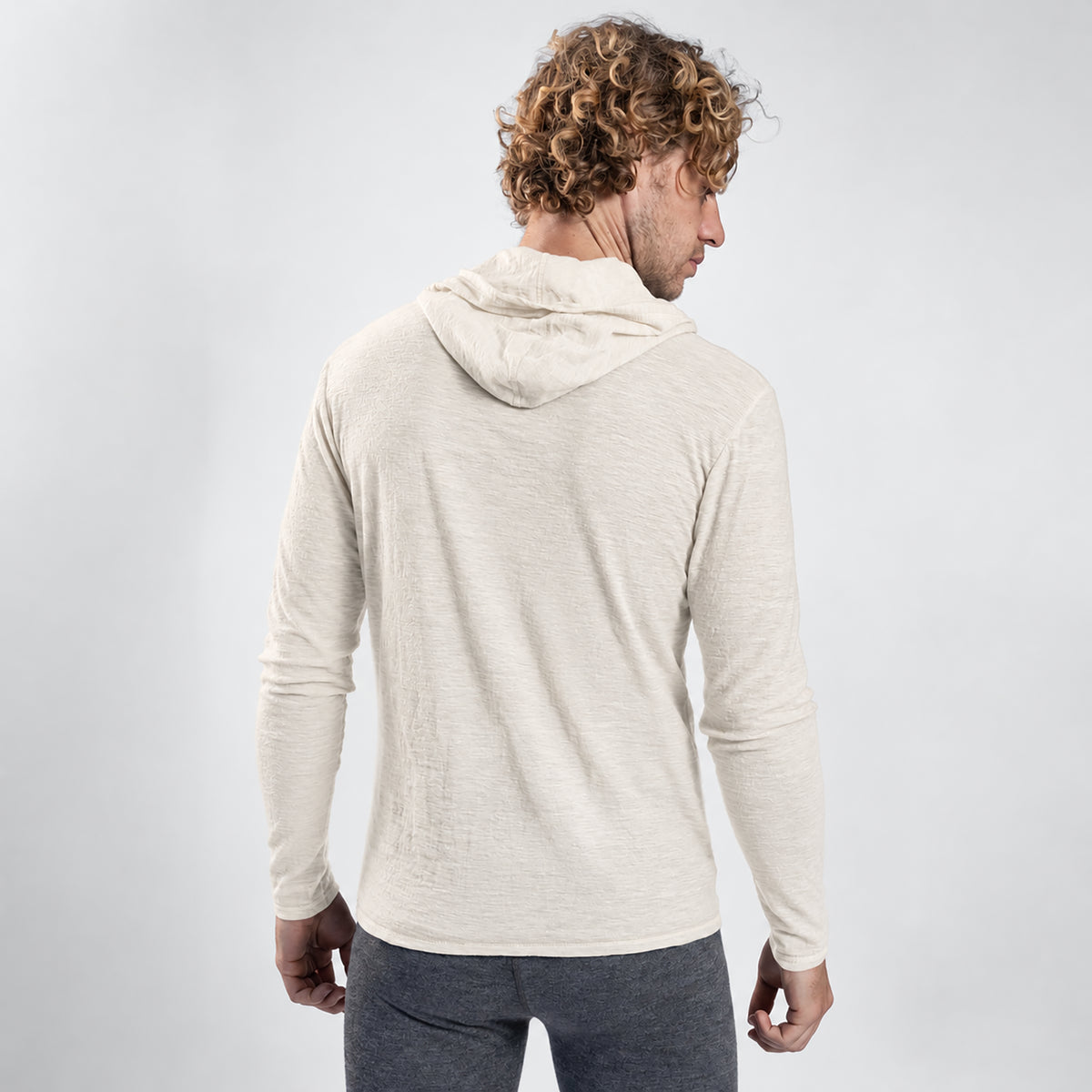 Men's Alpaca Wool Sun Hoodie: 160 Ultralight