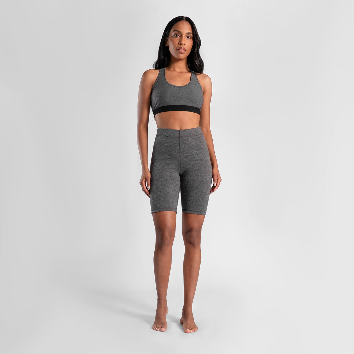 Women's Alpaca Wool Biker Shorts: 300 Lightweight