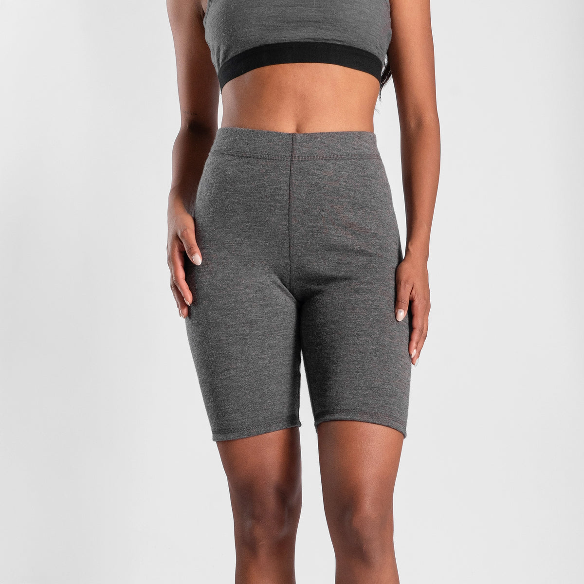 Women's Alpaca Wool Biker Shorts: 300 Lightweight