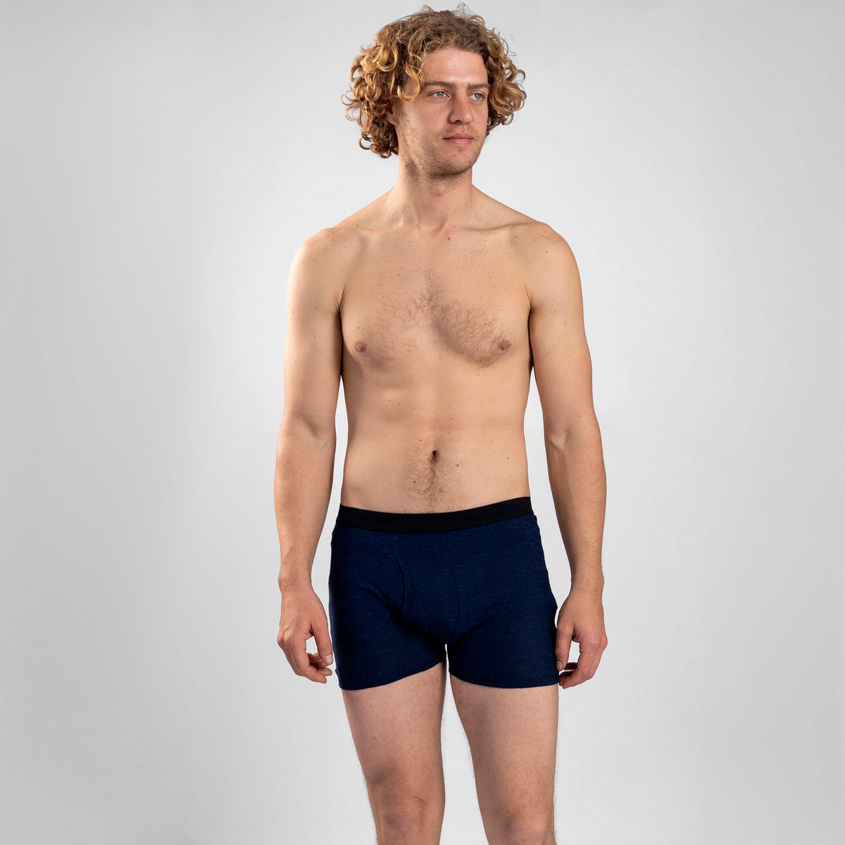 Men's Alpaca Wool Boxer Briefs fly cover 3