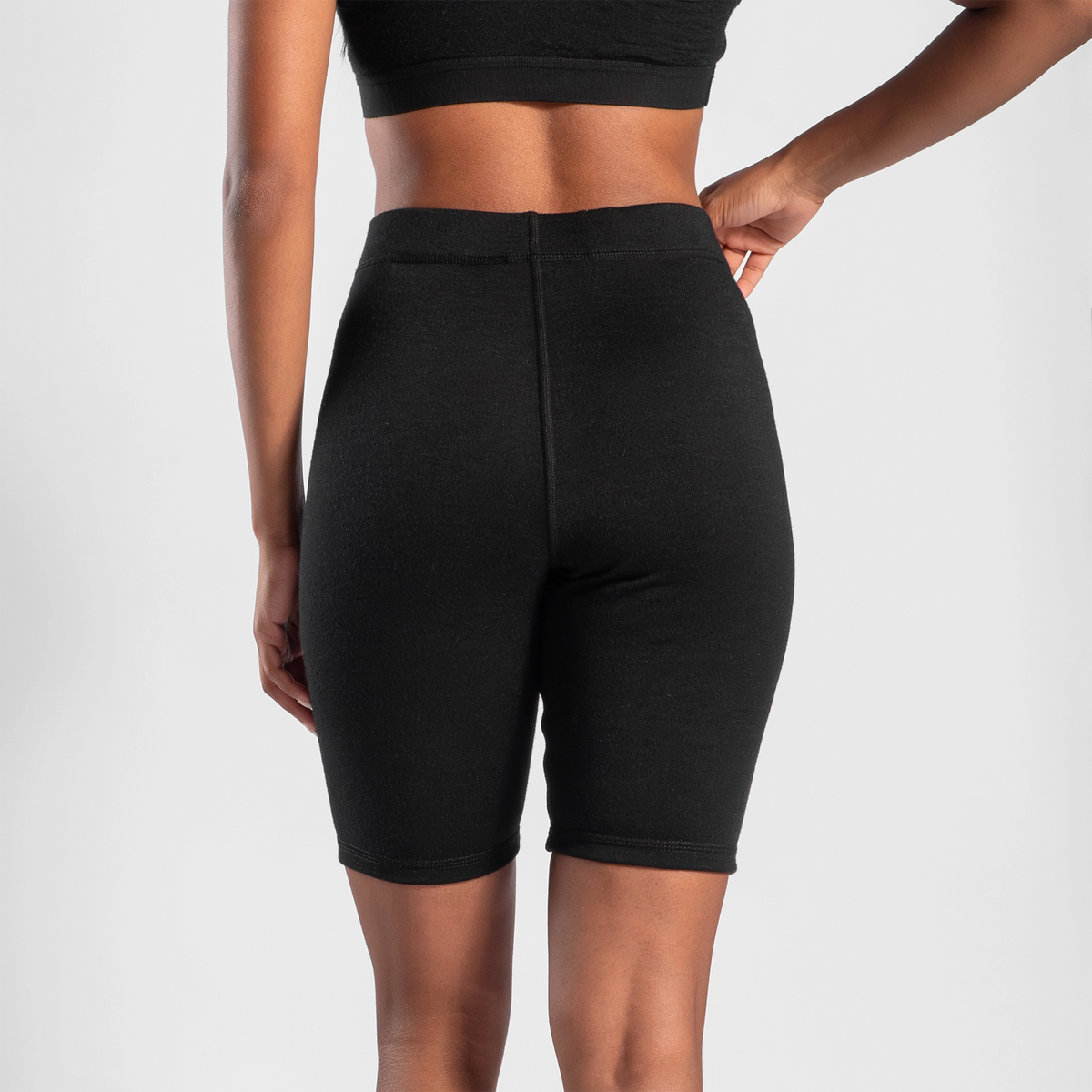 Women's Alpaca Wool Biker Shorts: 300 Lightweight