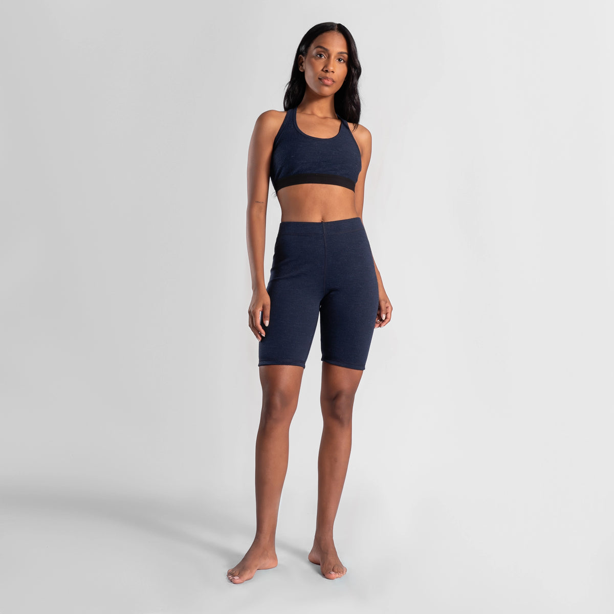 Women's Alpaca Wool Biker Shorts: 300 Lightweight
