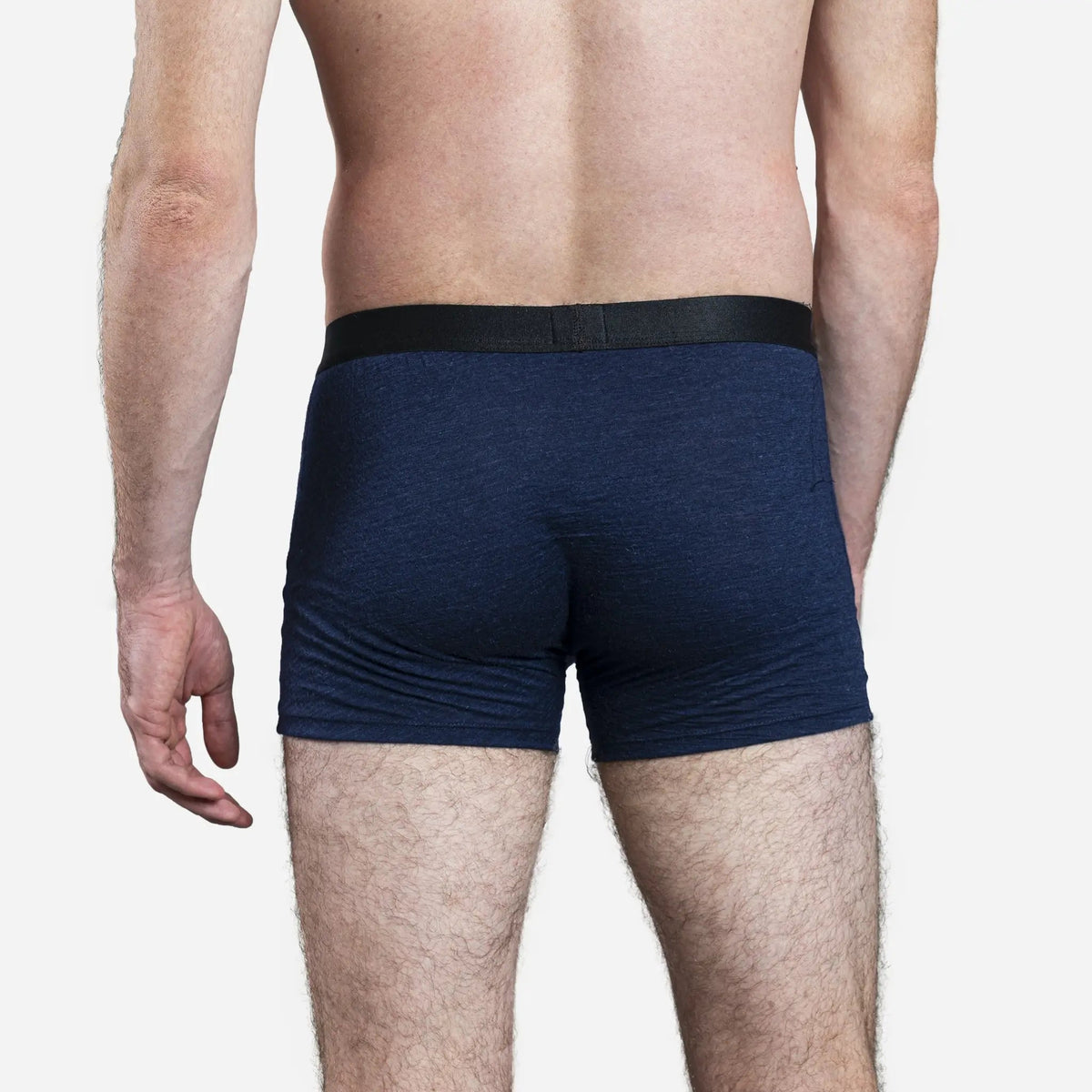 Men's Alpaca Wool Boxer Briefs: 160 Ultralight color Navy Blue
