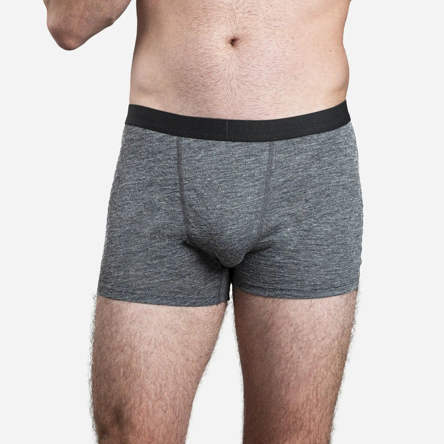 mens best fleece boxer briefs color gray