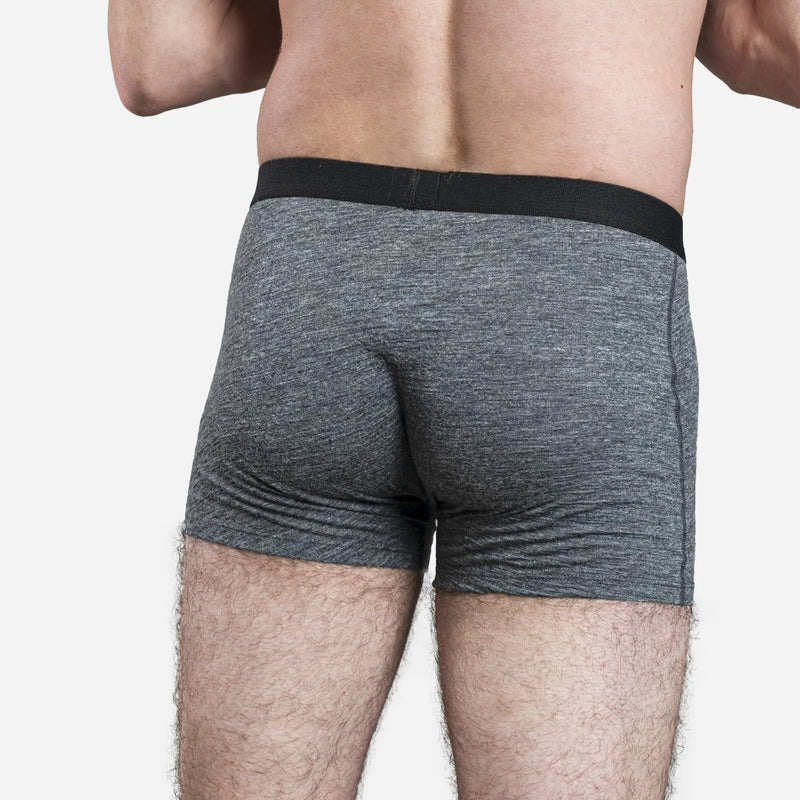 mens single origin boxer briefs color gray