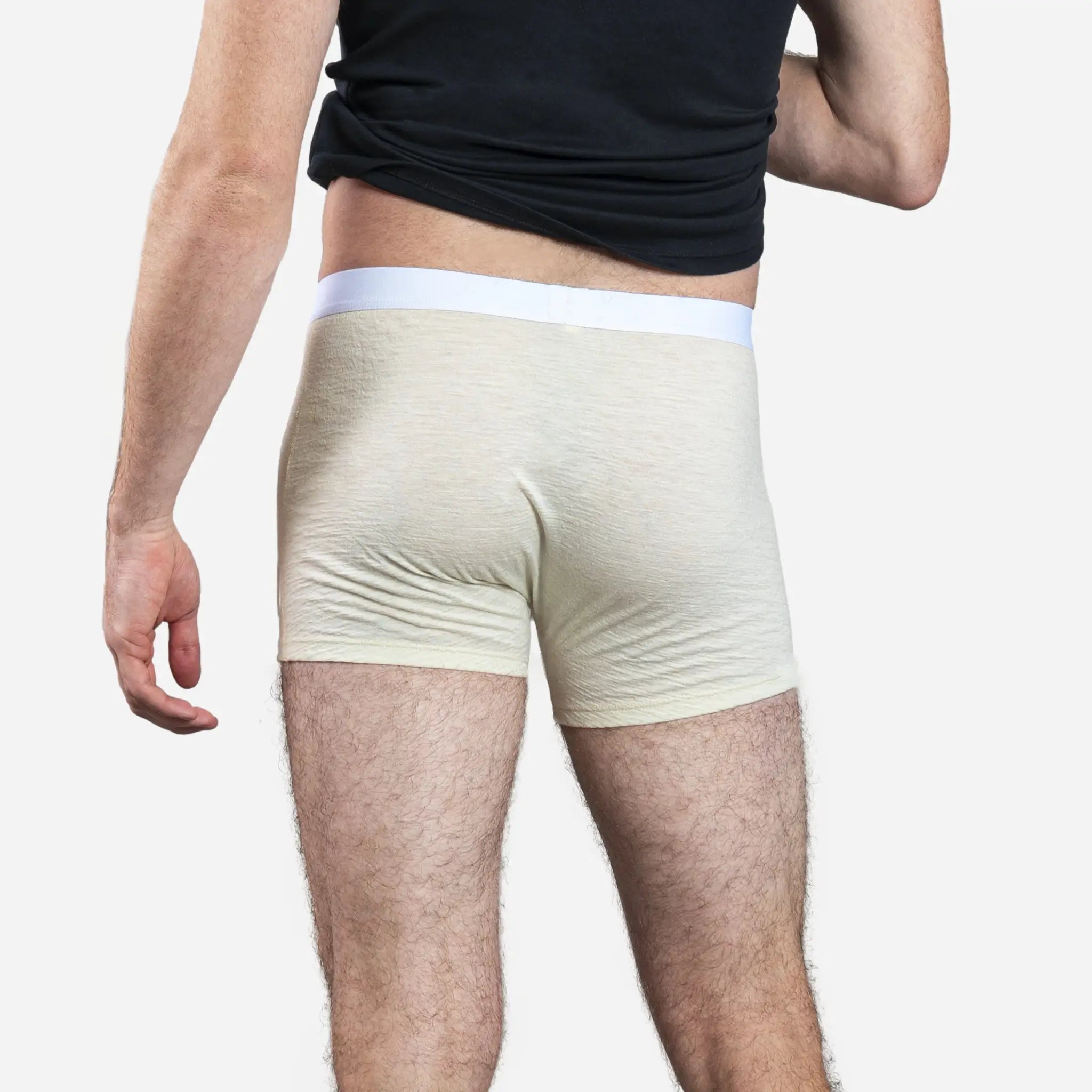 mens active comfort boxer briefs color natural white