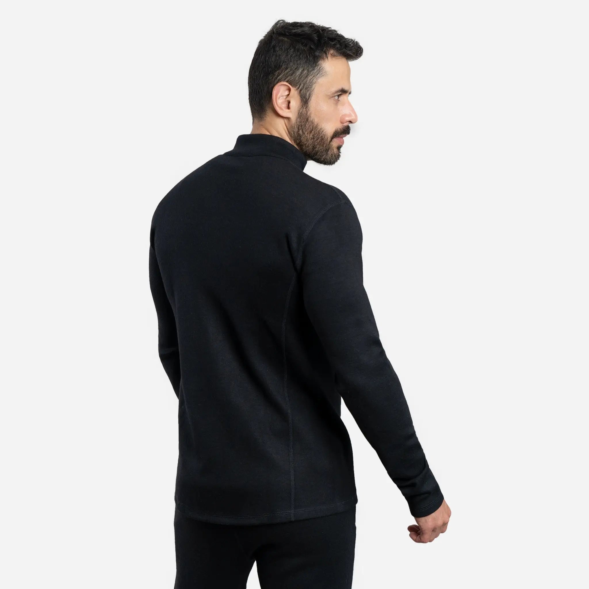 mens high performance jacket full zip color black