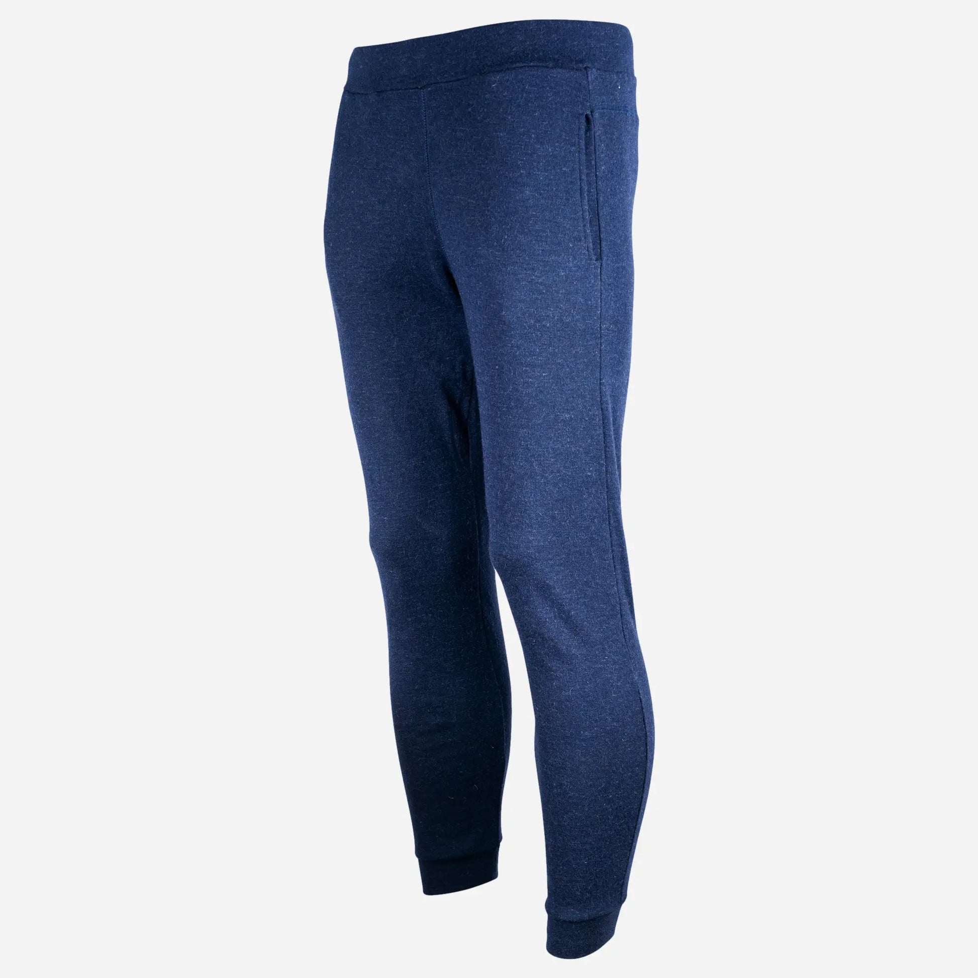 mens alpaca wool jogger color navy blue