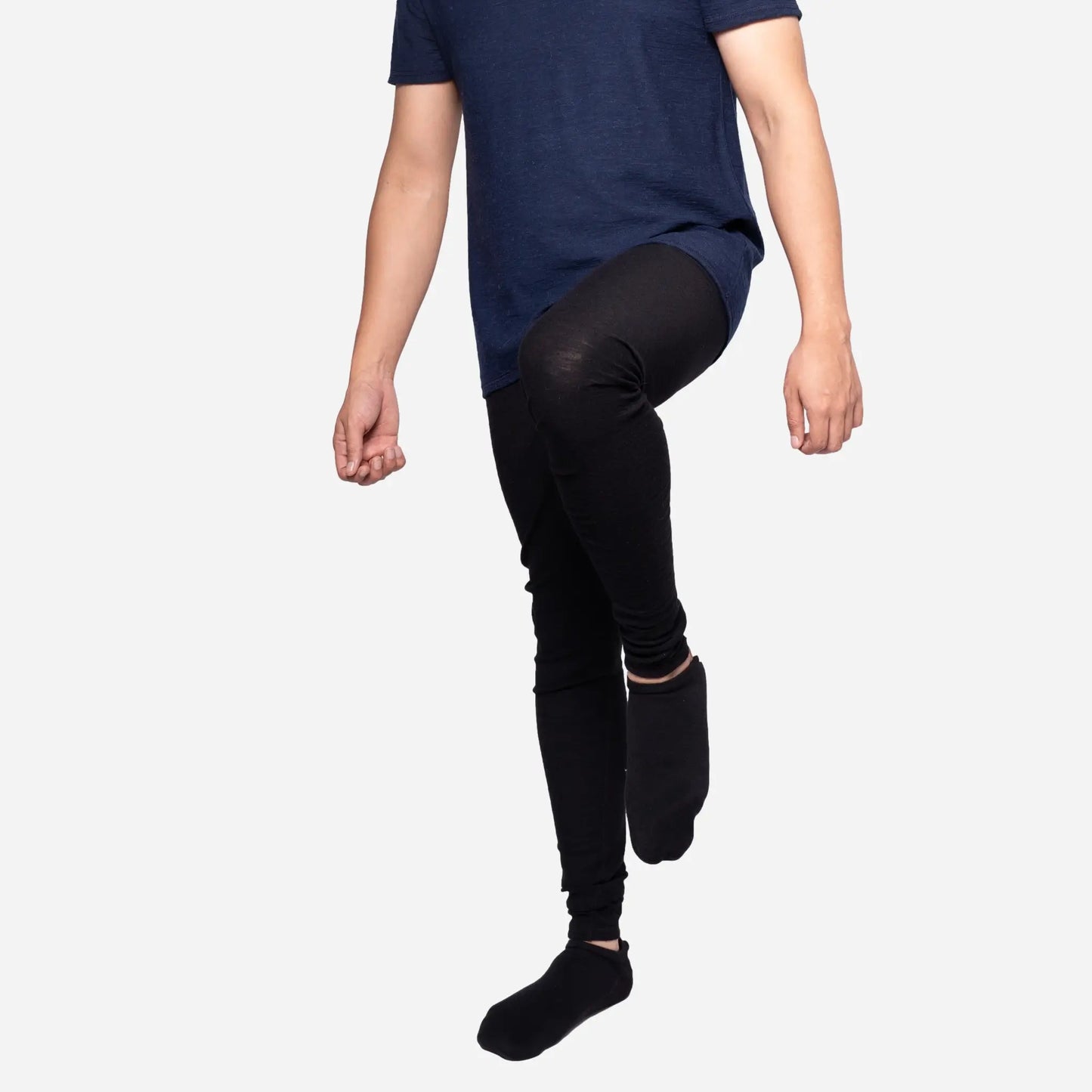 mens leggings ultralight160 antibacterial color black