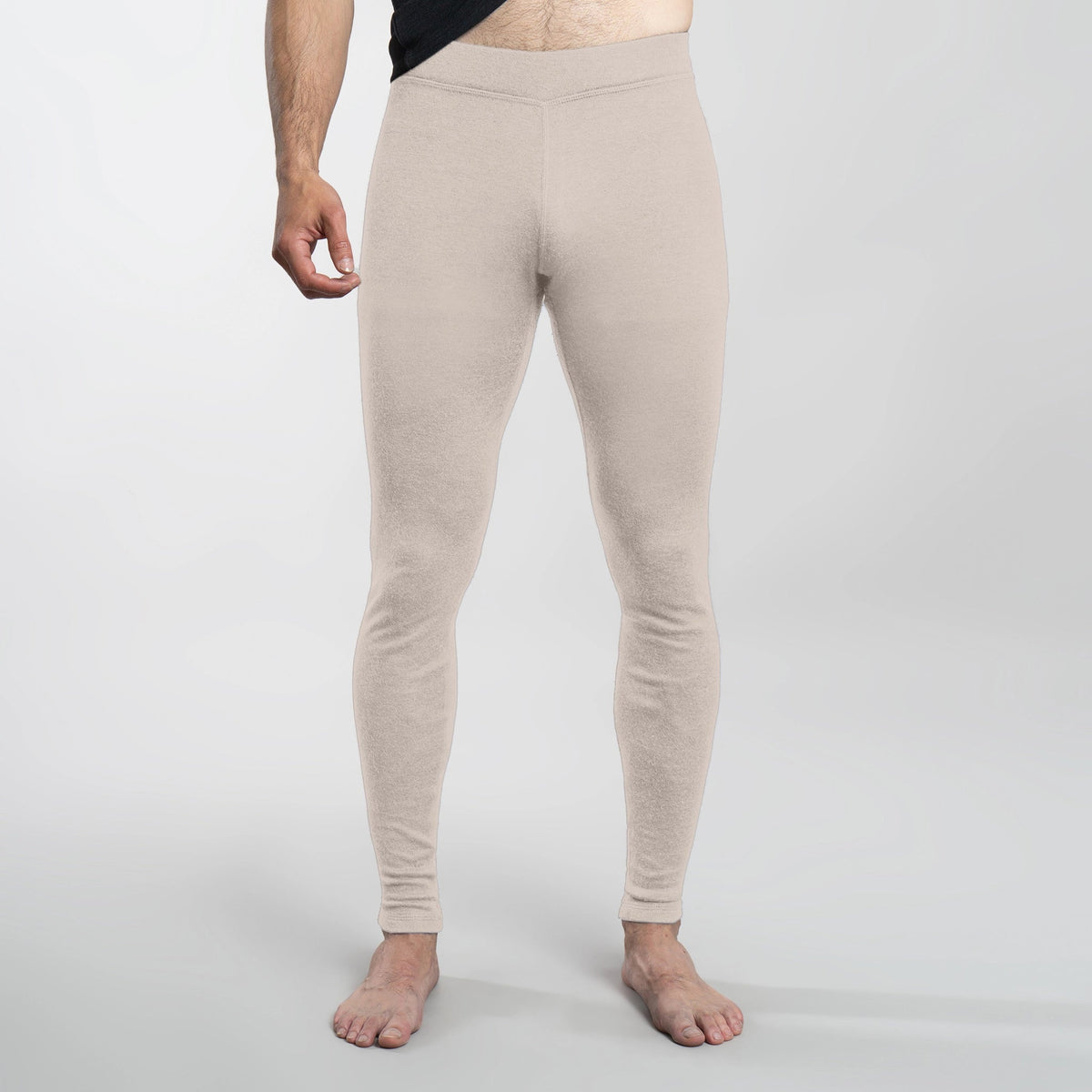 Men's Alpaca Wool Leggings: 300 Lightweight color undyed