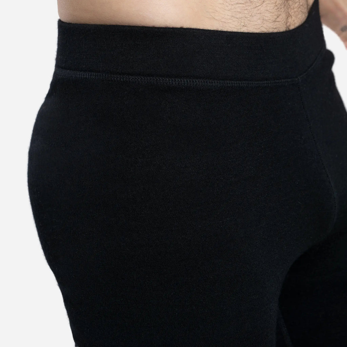 Men's Alpaca Wool Leggings: 300 Lightweight color black