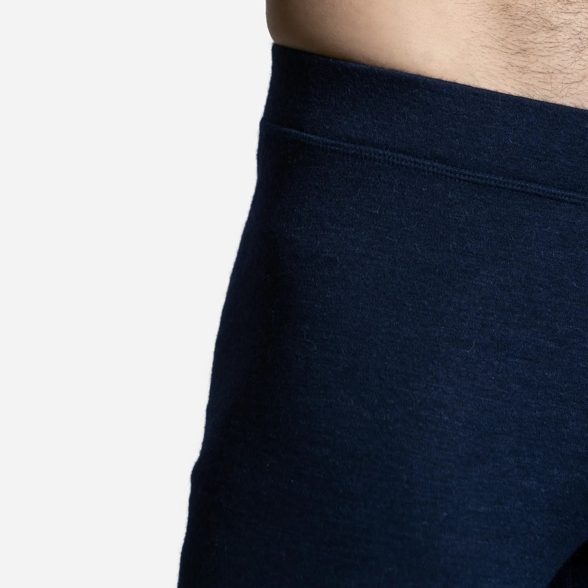 Men's Alpaca Wool Leggings: 300 Lightweight color navy blue