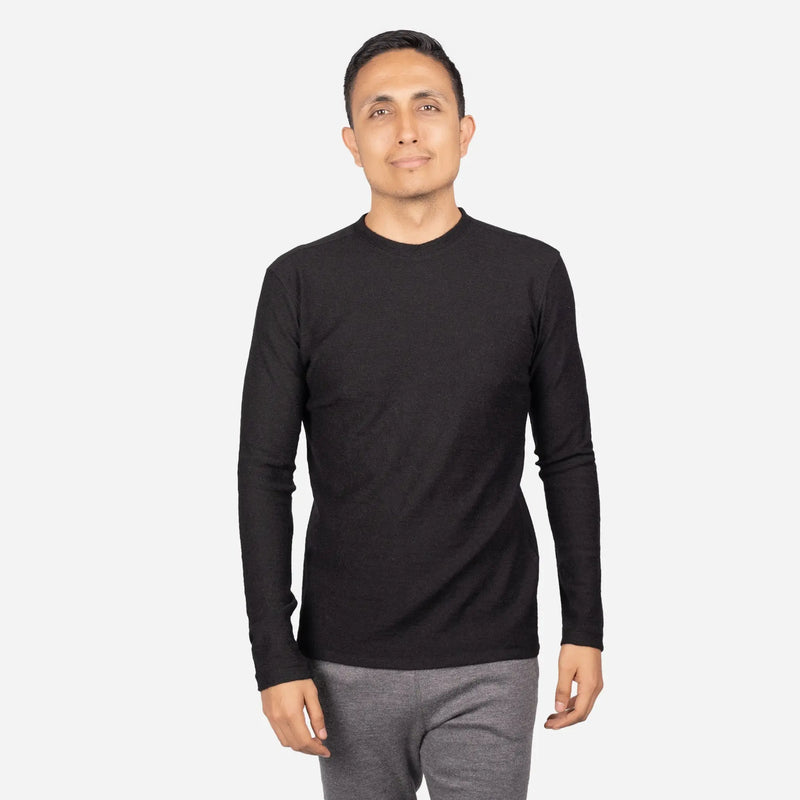 Men's Alpaca Wool Long Sleeve Base Layer